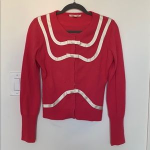 Alice + Olivia Bright Pink Cardigan
